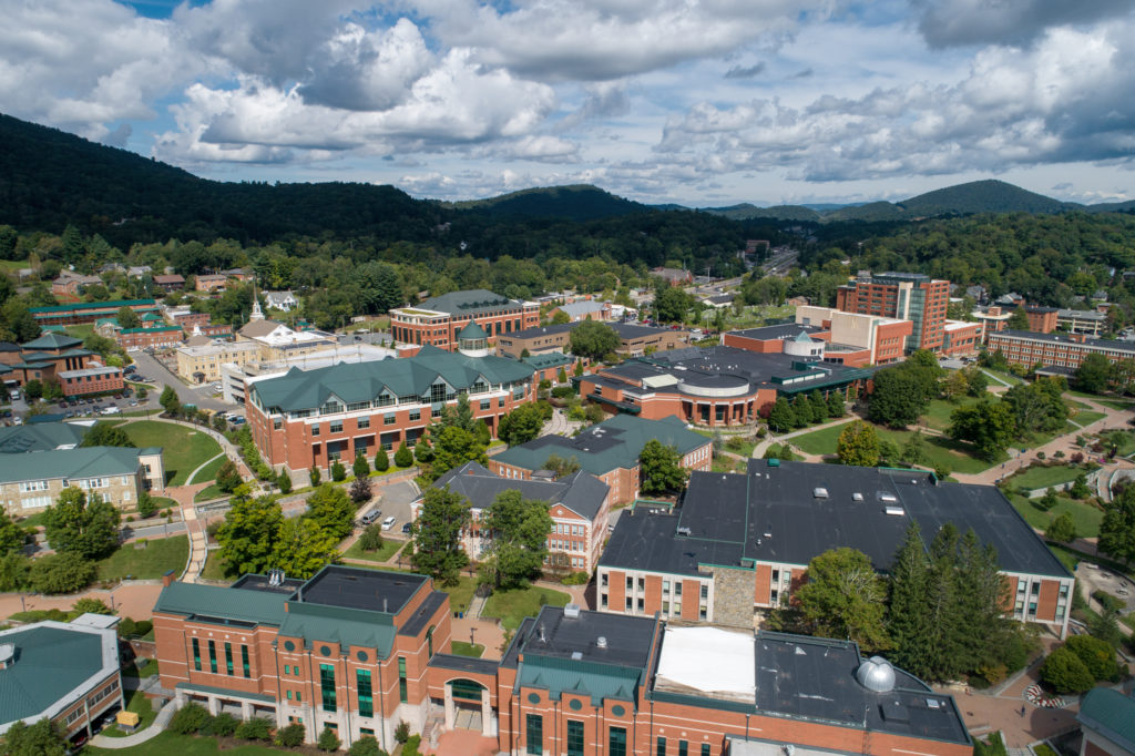 Aerial view of App State