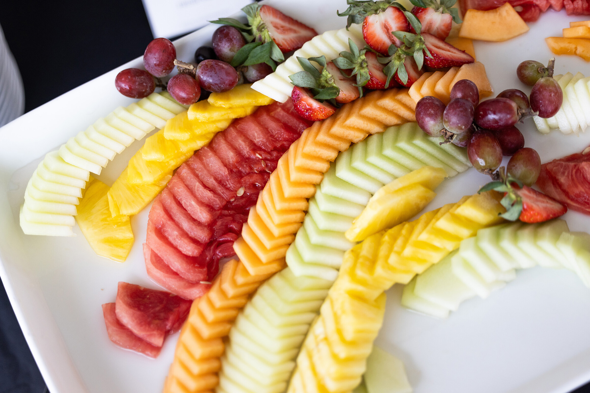 Fruit plate at Appy Hour Family Weedend