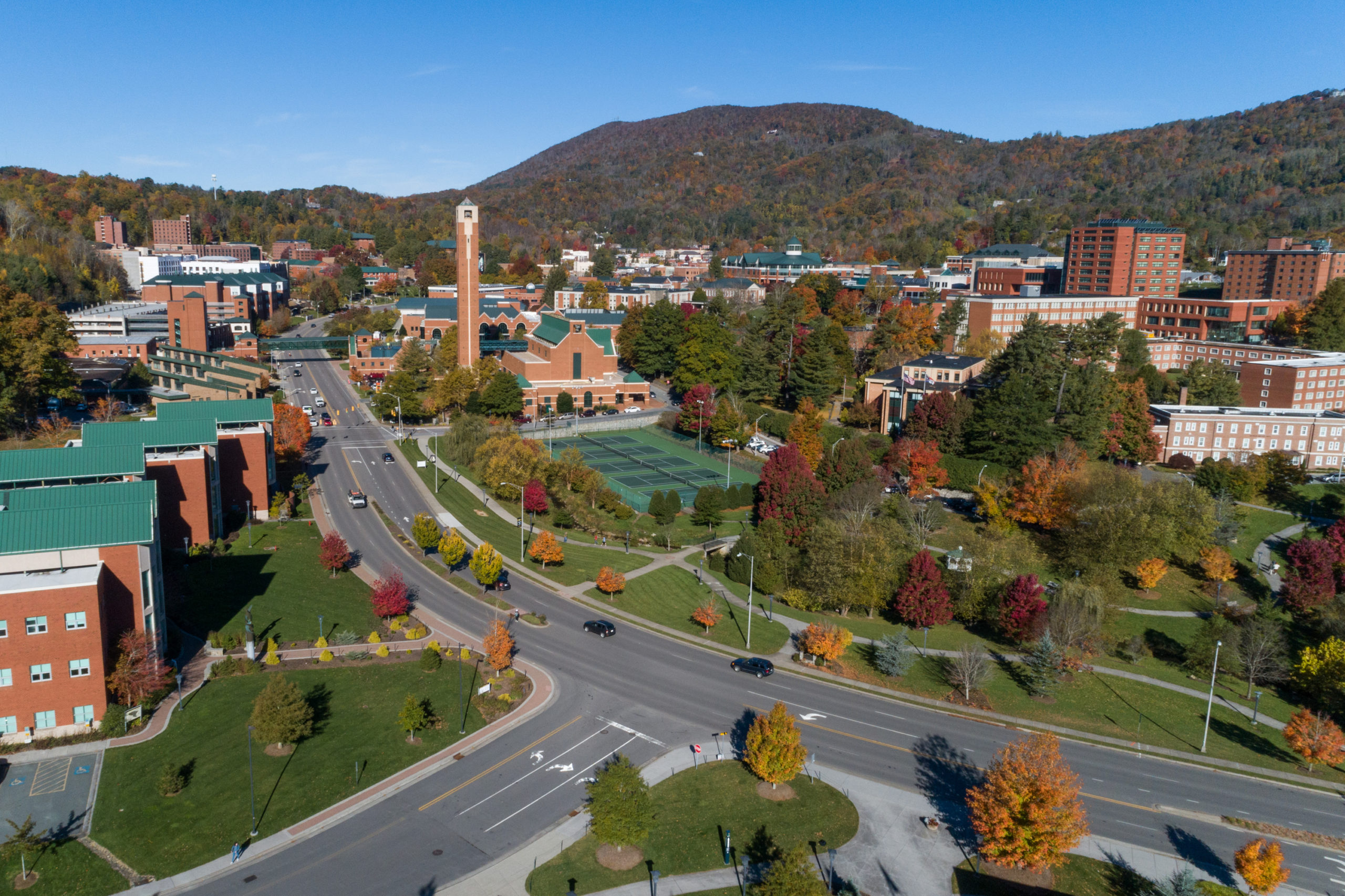 Arial view of App State
